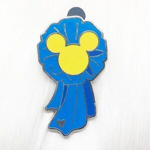 🔮 5/$25 Disney Mickey Blue‎ Ribbon Pin